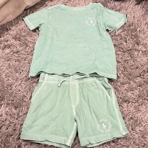 Polo by Ralph Lauren Kids Light Green Shorts Set Size  3T